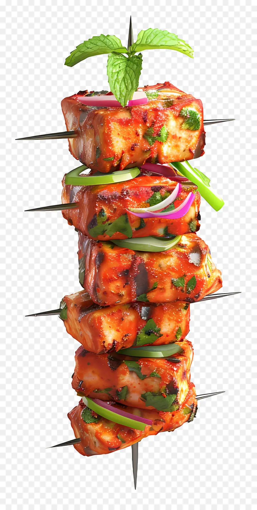 Paneer Tikka，Espetos Grelhados PNG