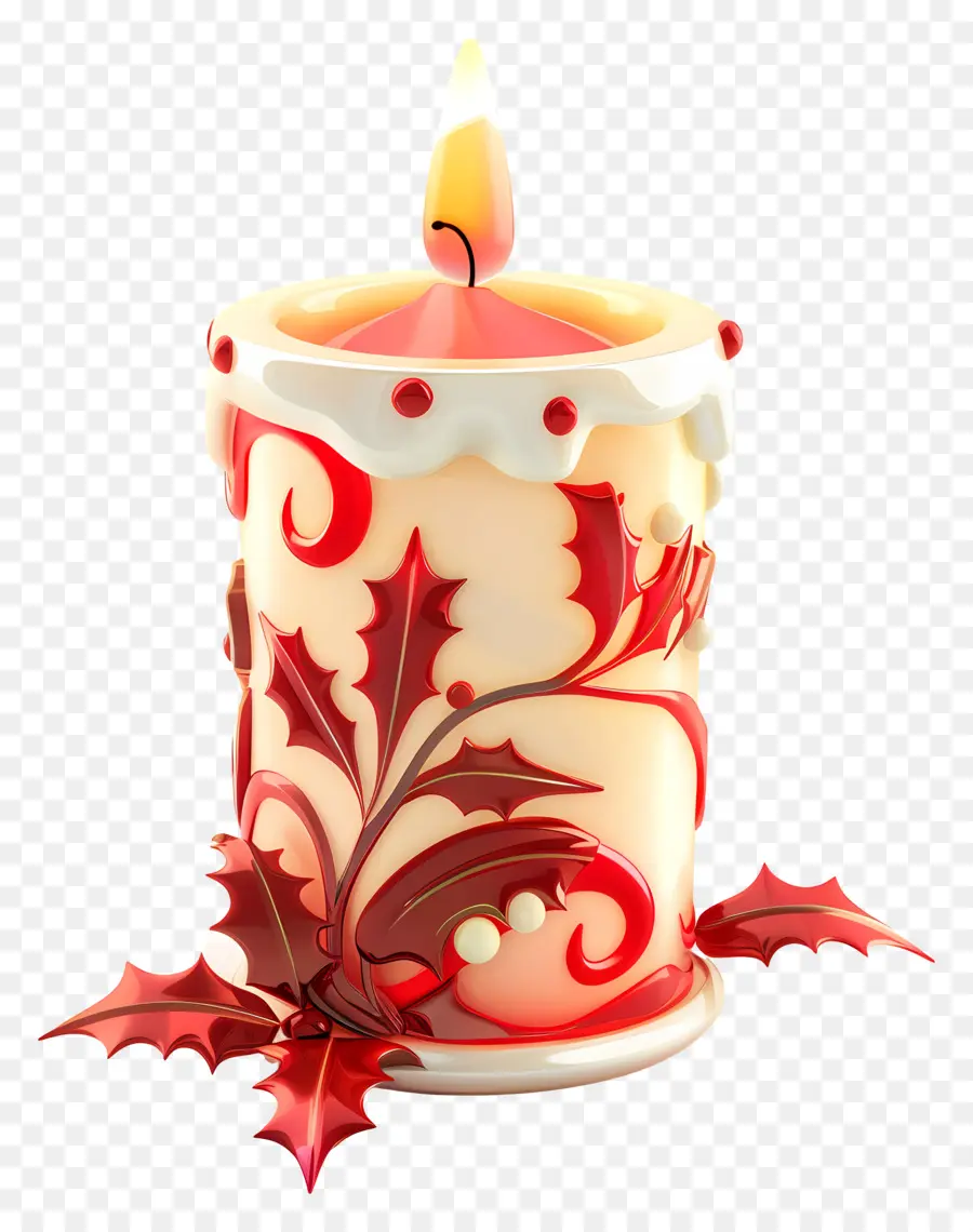 Vela De Natal，Vela Decorativa PNG