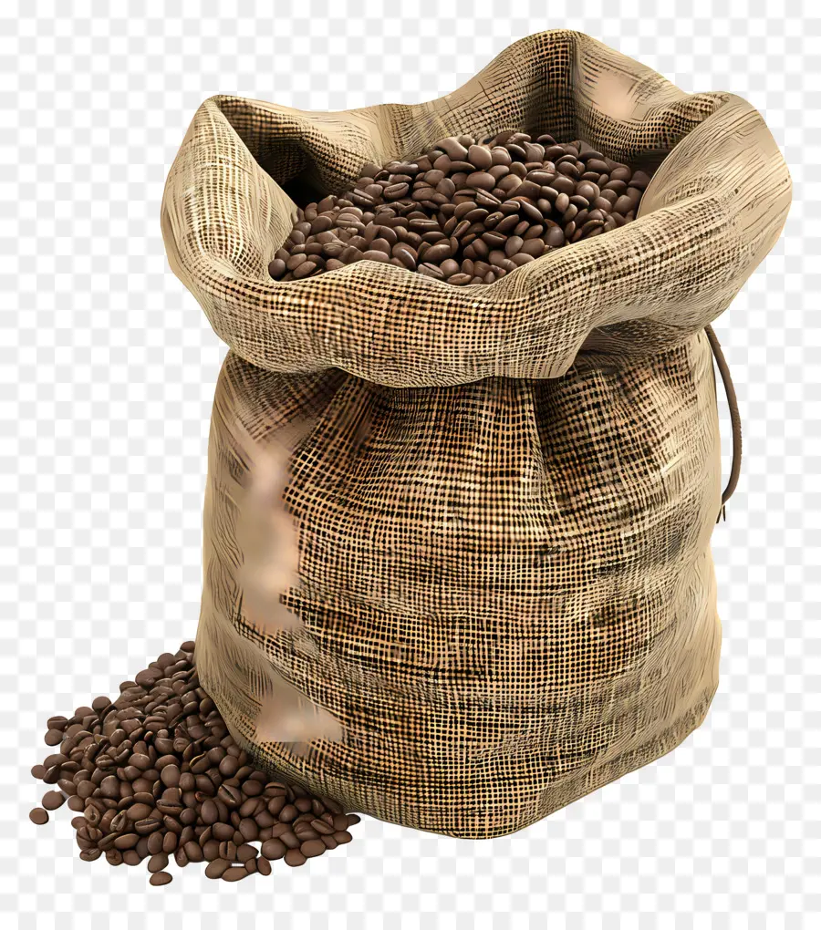 Grãos De Café，Bolsa PNG