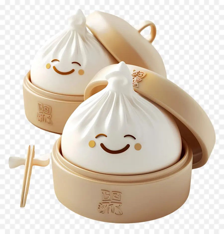 Baozi，Bolinhos Sorridentes PNG