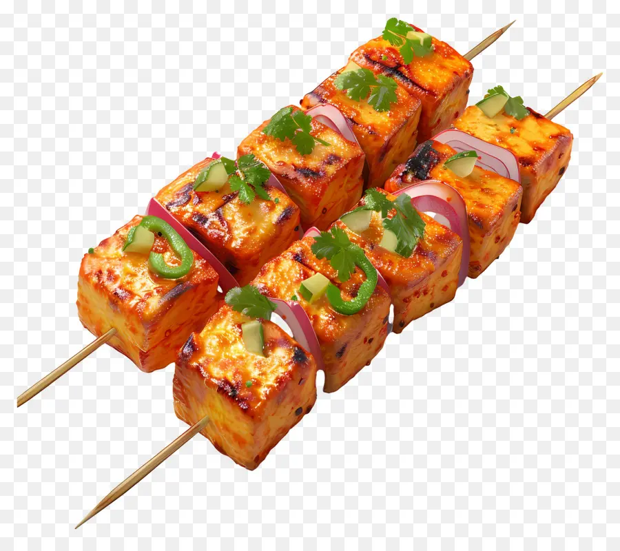 Paneer Tikka，Espetos PNG