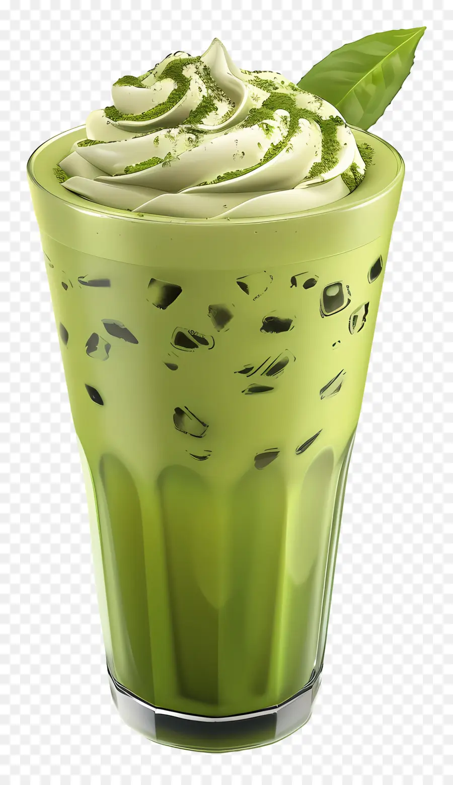 Bebida Matchá，Copo Matcha Alto PNG