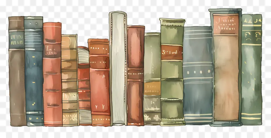 Fileira De Livros，Livros Antigos PNG