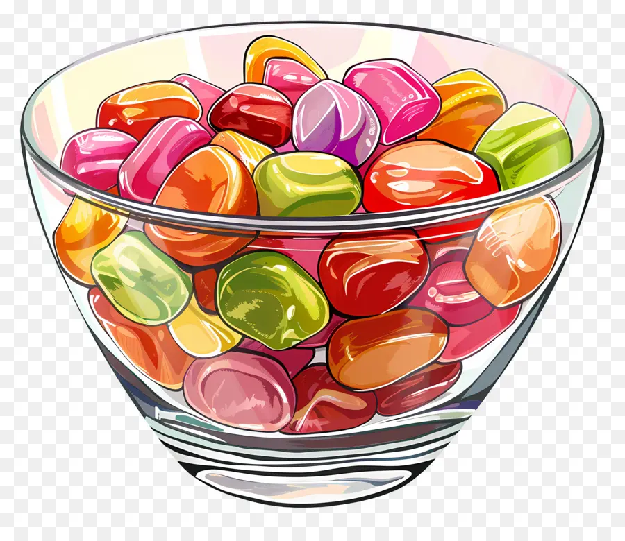 Tigela De Doce，Tigela De Doces Coloridos PNG