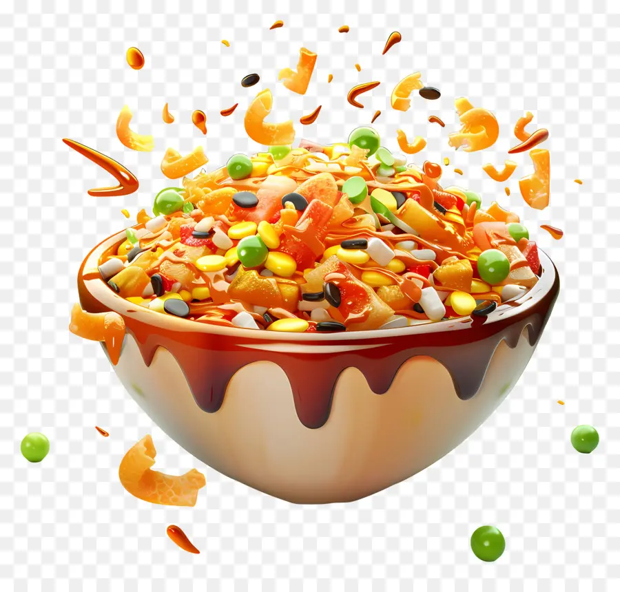 Chaat，Salada Colorida PNG