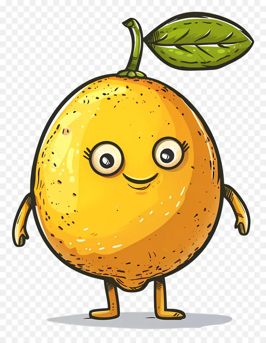 Limão Dos Desenhos Animados，Laranja PNG