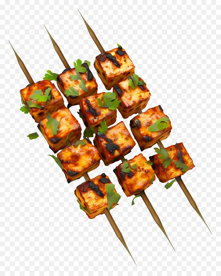 Paneer Tikka，Espetos PNG