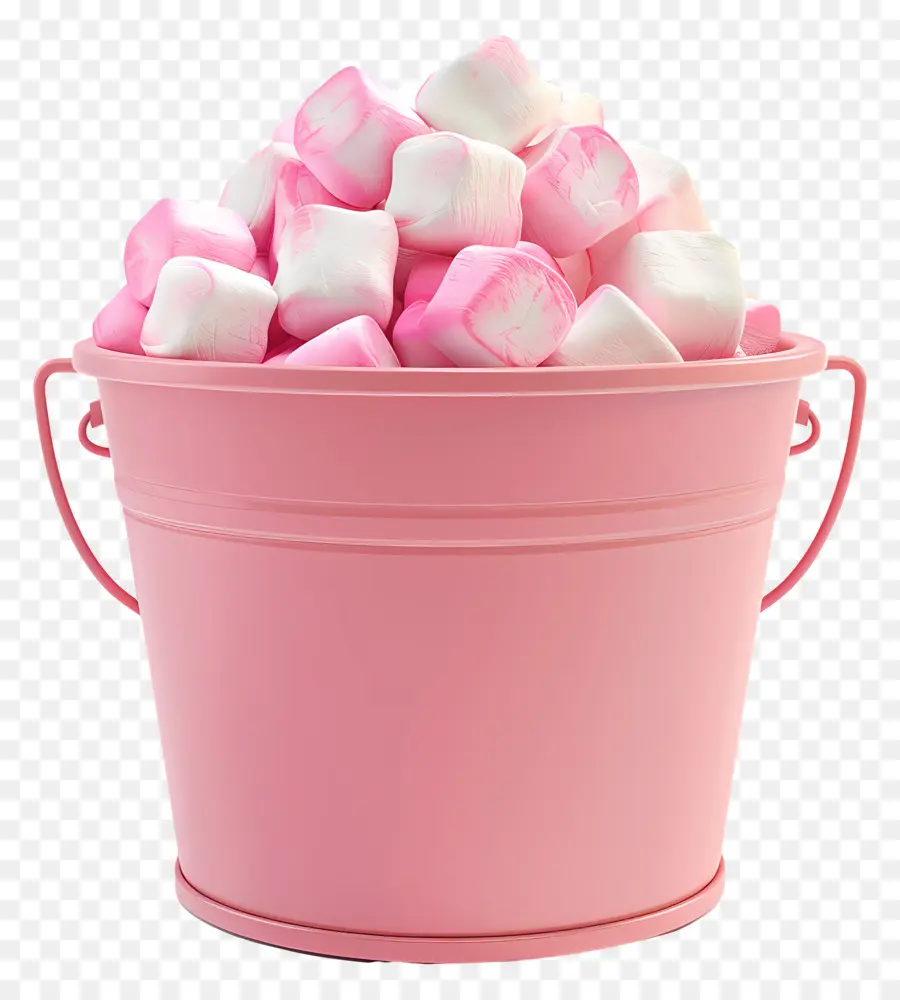 Marshmallow No Balde，Balde De Marshmallows PNG