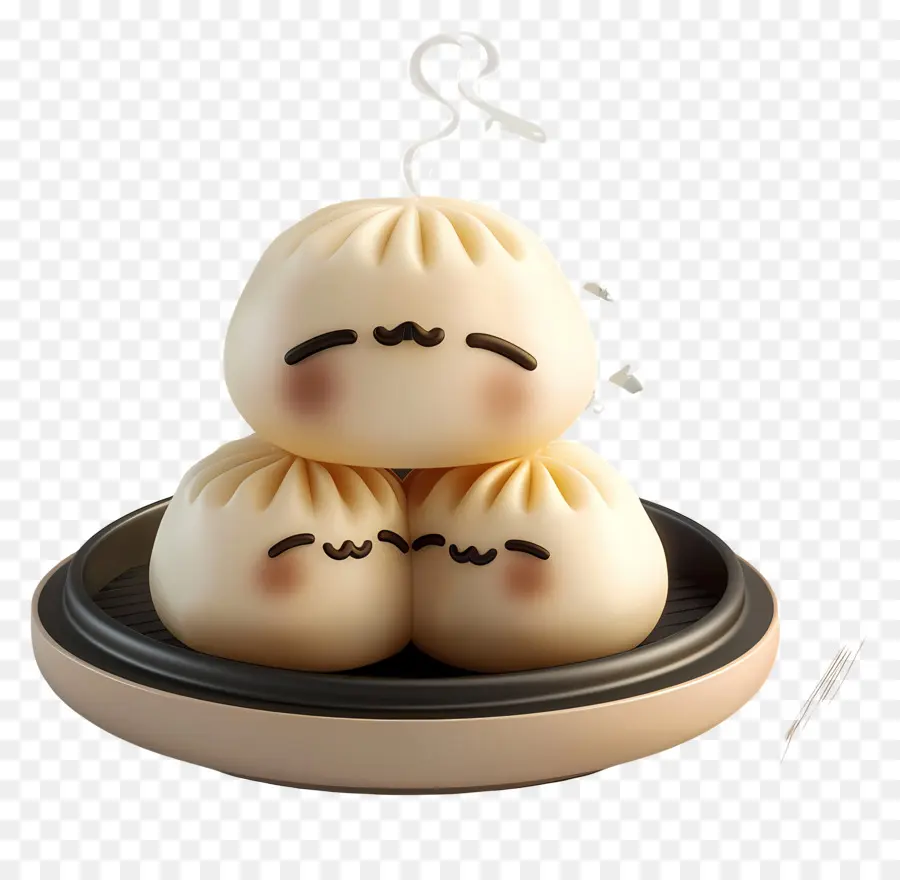 Baozi，Bolinhos Fofos PNG