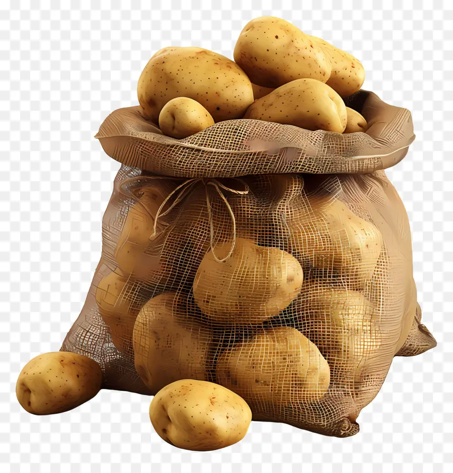 Batatas Em Saco De Estopa，Saco De Batatas PNG