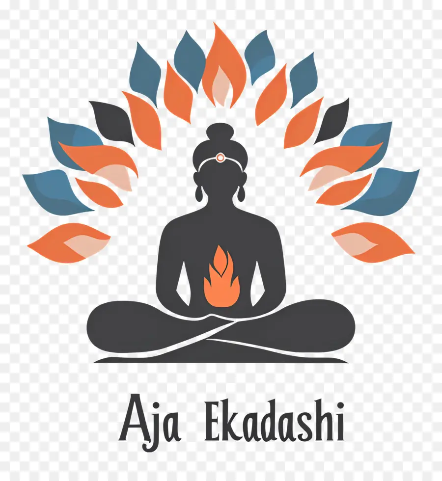 Aja Ekadashi，Figura Meditando PNG