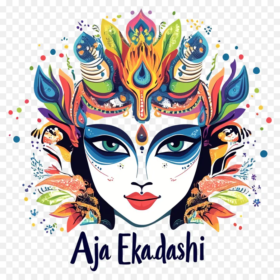 Aja Ekadashi，Rosto Da Divindade PNG