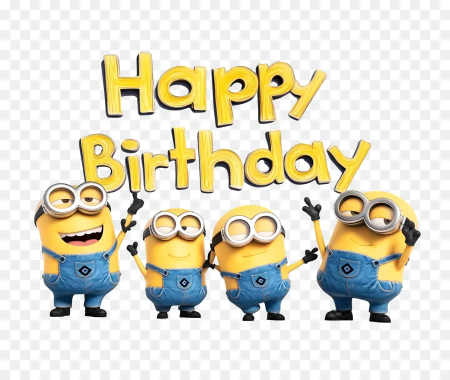 Feliz Aniversário，Aniversário Dos Minions PNG