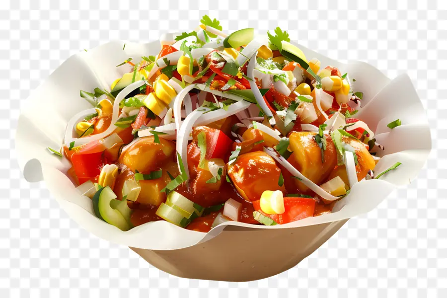 Chaat，Salada PNG