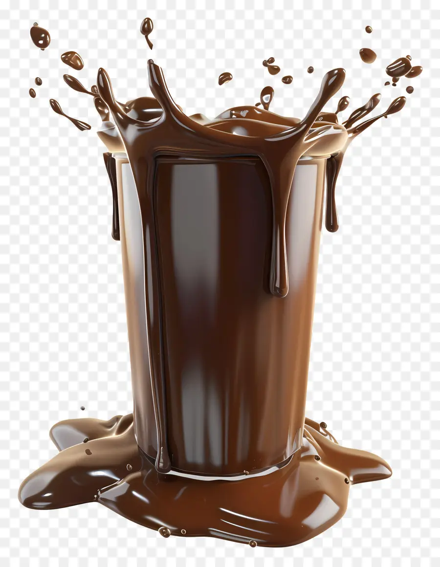 Leite Com Chocolate，Respingo De Chocolate PNG