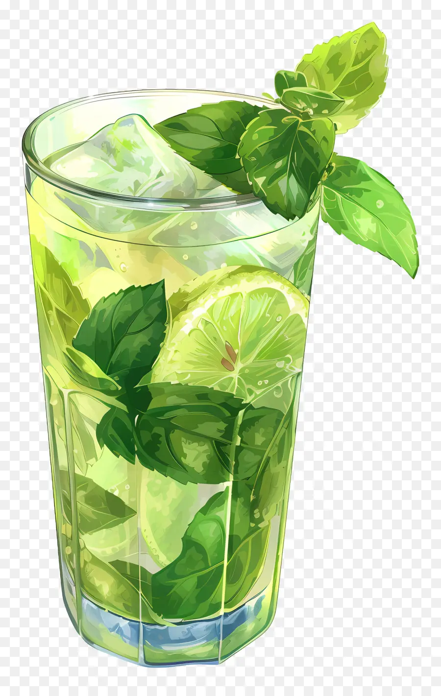 Mojito，Bebida Amarela PNG