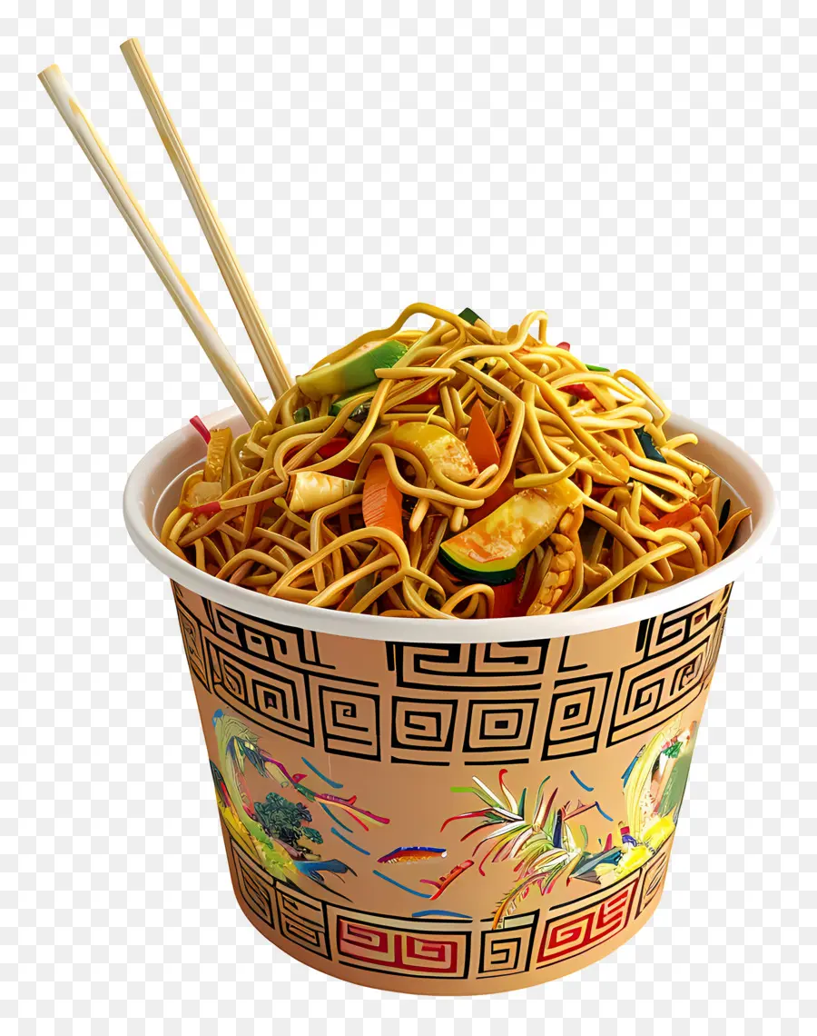 Chow Mein，Macarrão PNG