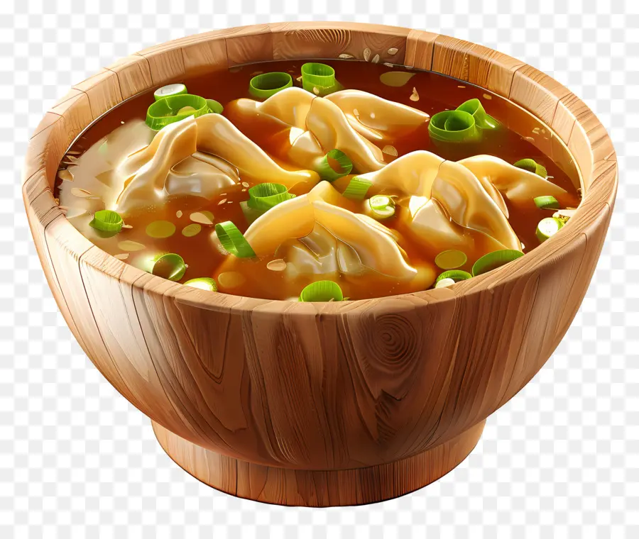 Sopa Wonton，Bolinhos Na Sopa PNG