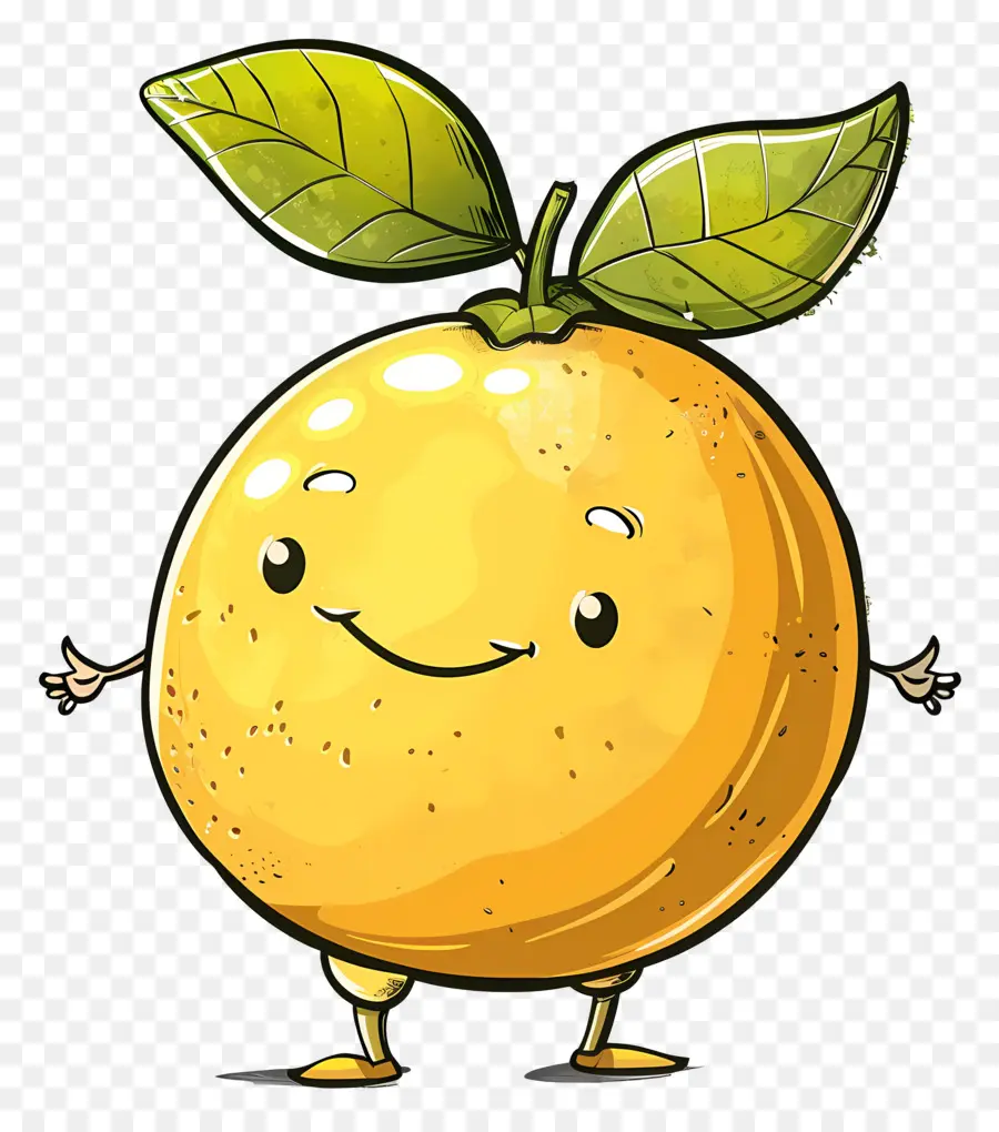 Limão Dos Desenhos Animados，Laranja PNG