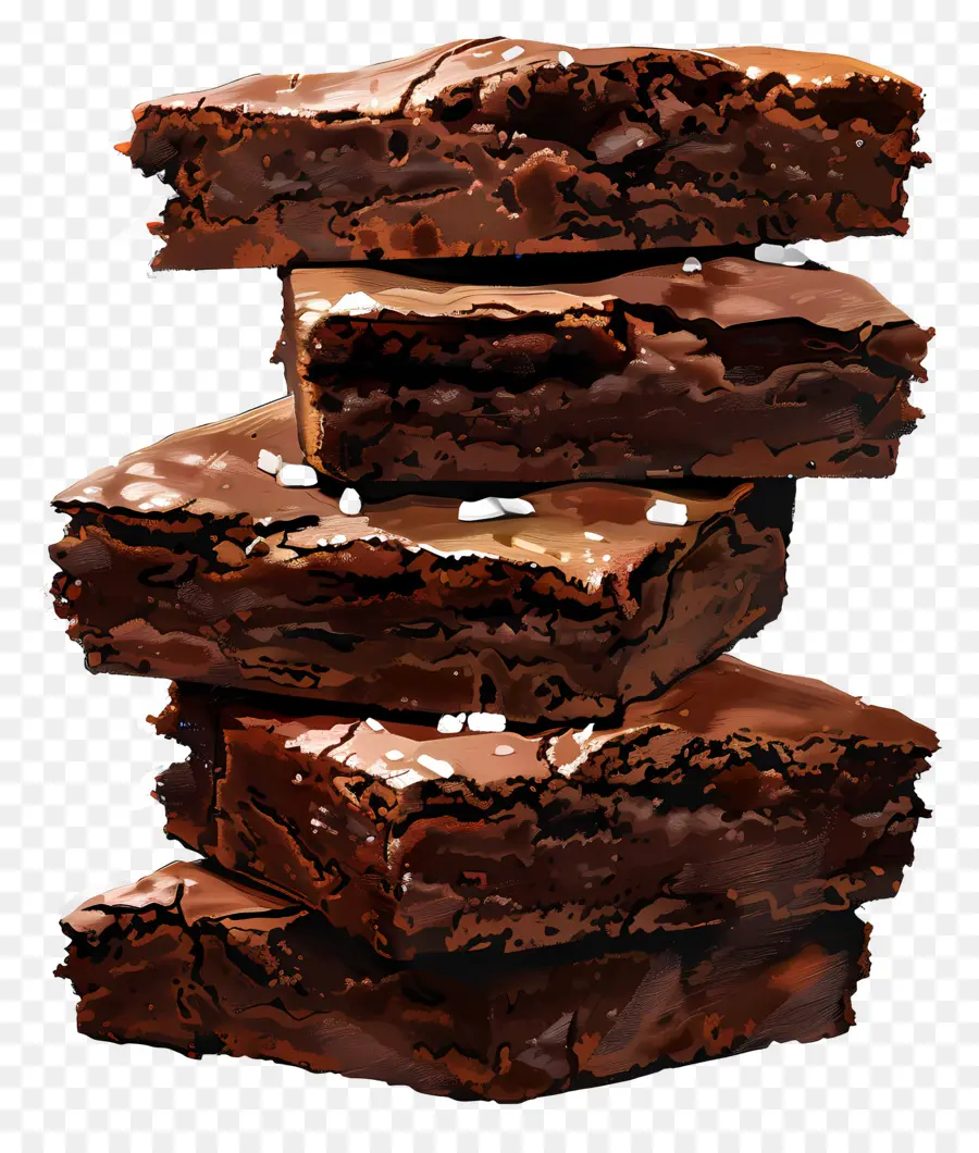 Pilha De Brownies，Brownies De Chocolate PNG