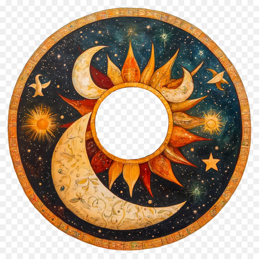 Equinócio De Setembro，Sol E Lua PNG