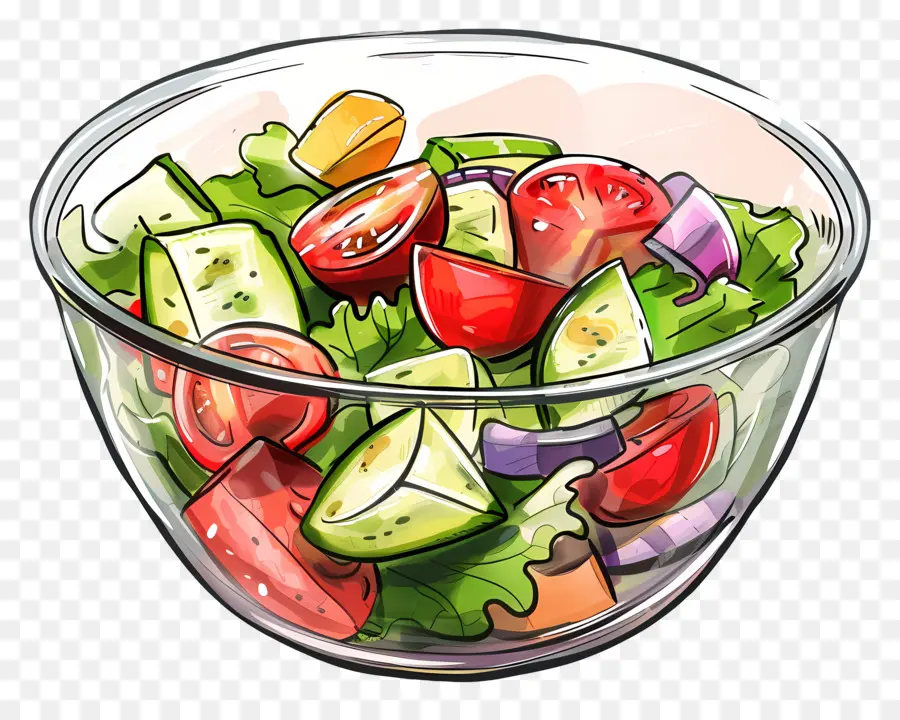 Tigela De Salada，Salada PNG