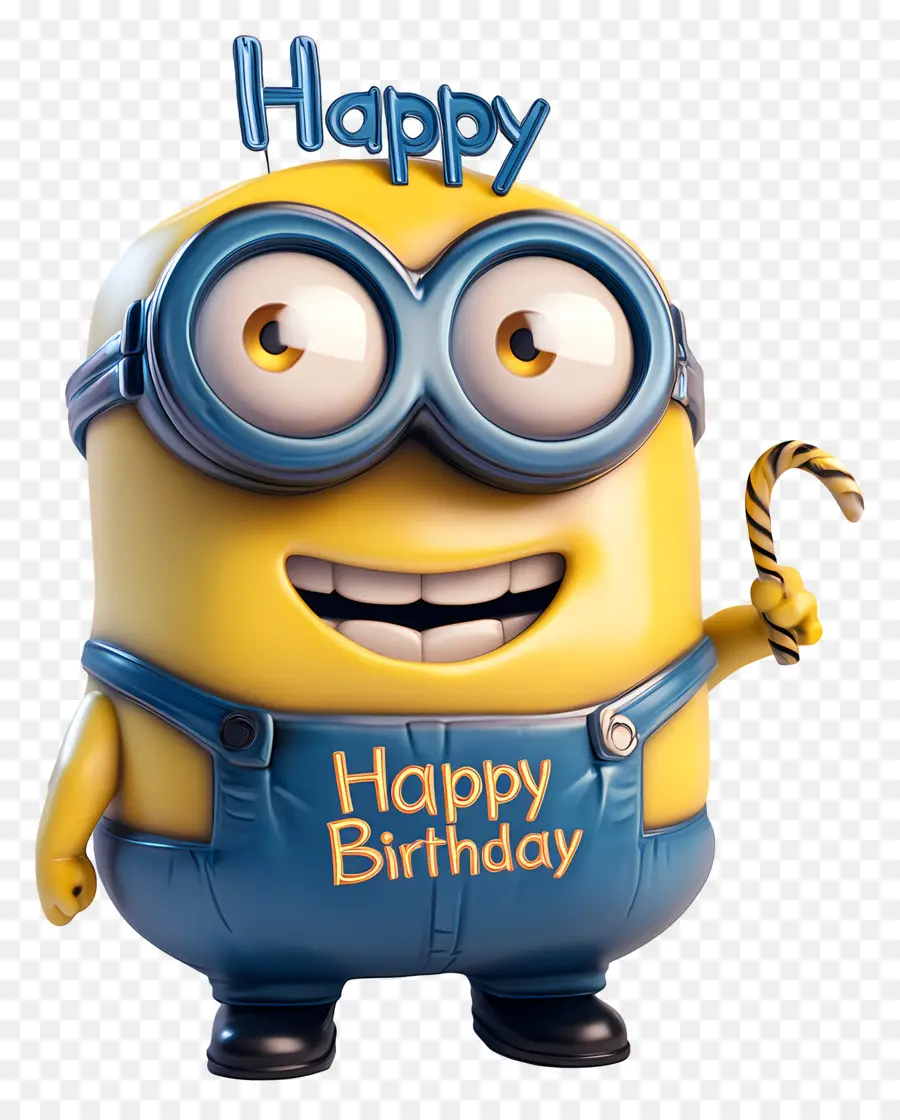 Feliz Aniversário，Minion Com Sinal De Feliz Aniversário PNG