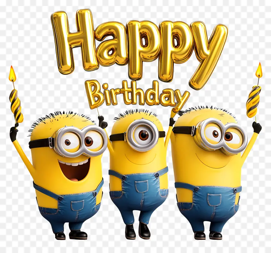 Feliz Aniversário，Aniversário Dos Minions PNG