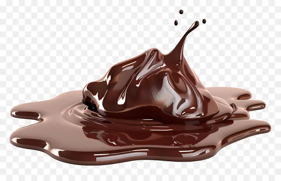 Chocolate Derretido，Respingo De Chocolate PNG