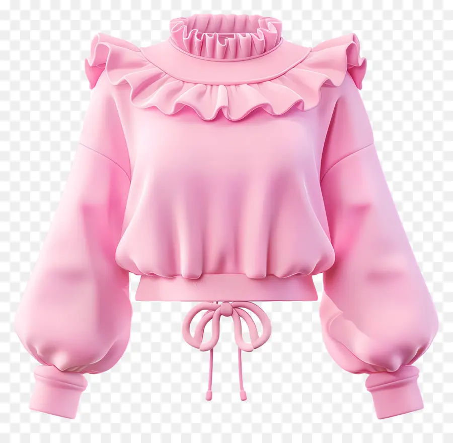 Blusa，Suéter Rosa PNG