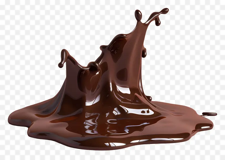 Chocolate Derretido，Respingo De Chocolate PNG