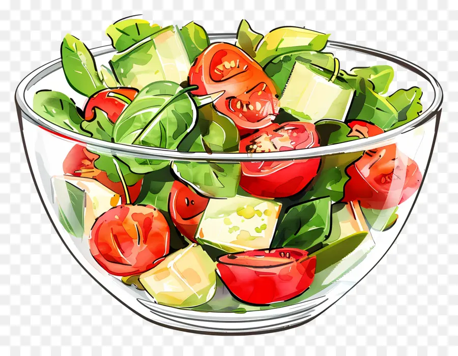 Tigela De Salada，Salada PNG