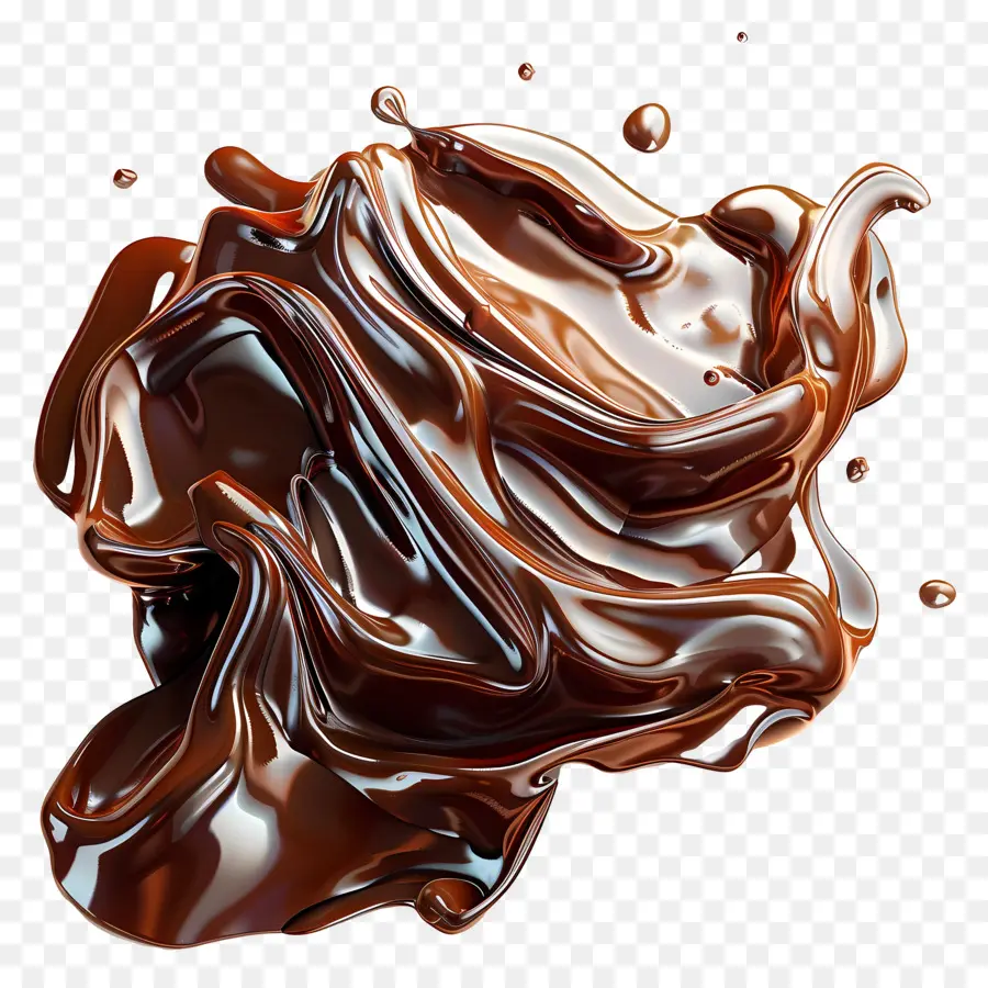 Chocolate Derretido，Respingo De Chocolate PNG