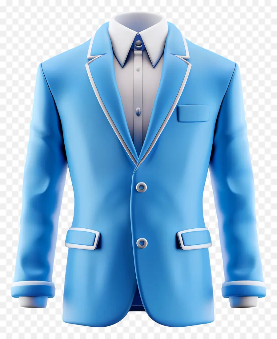 Blazer Azul，Terno Azul PNG