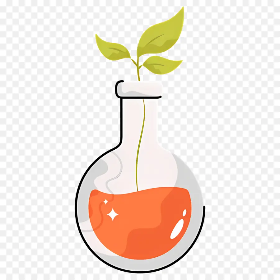 Frasco De Química，Planta Em Frasco PNG