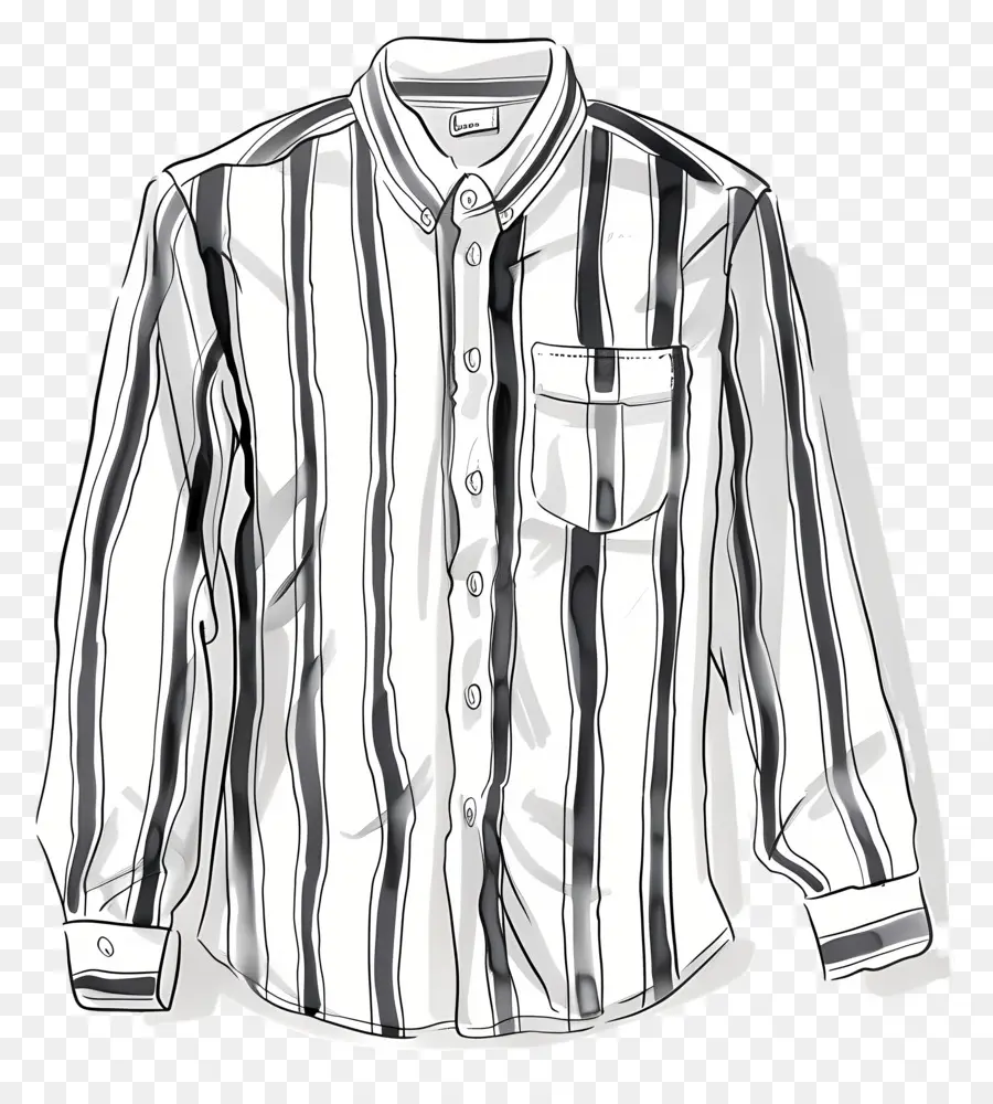 Camisa Listrada，Camisa PNG