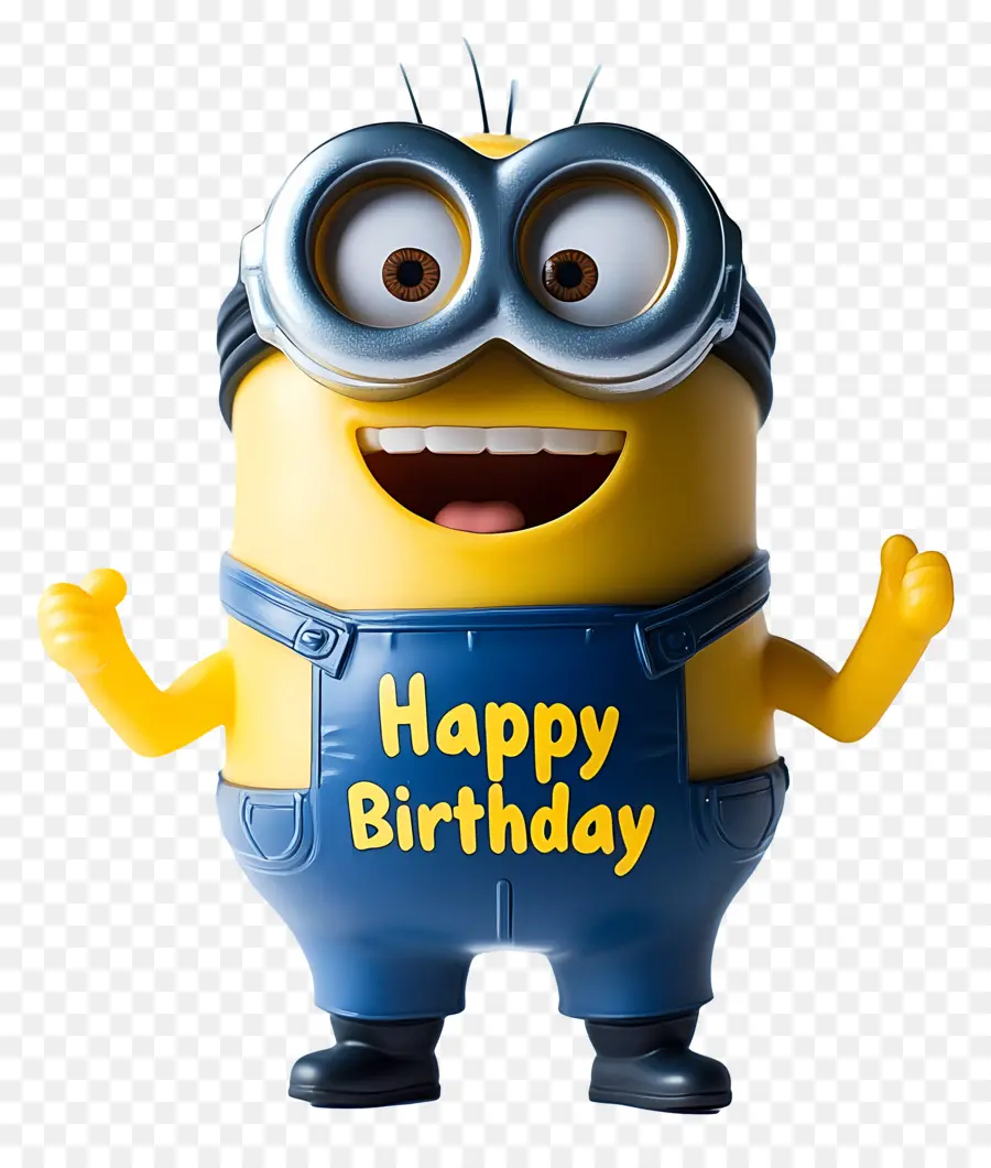 Feliz Aniversário，Minion Com Sinal De Feliz Aniversário PNG