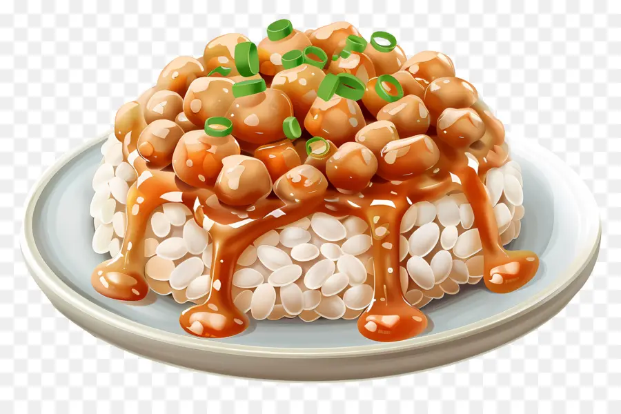 Natto，Prato De Arroz PNG