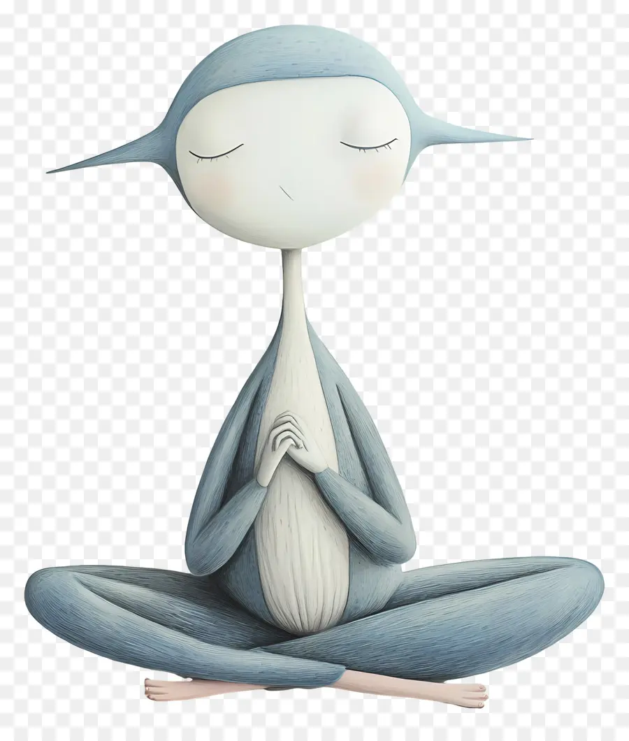 Serenidade，Personagem Meditando PNG