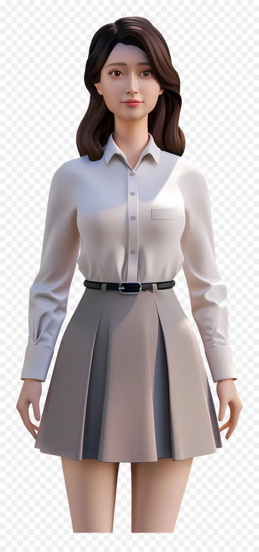 Traje Formal Feminino，Mulher 3d PNG