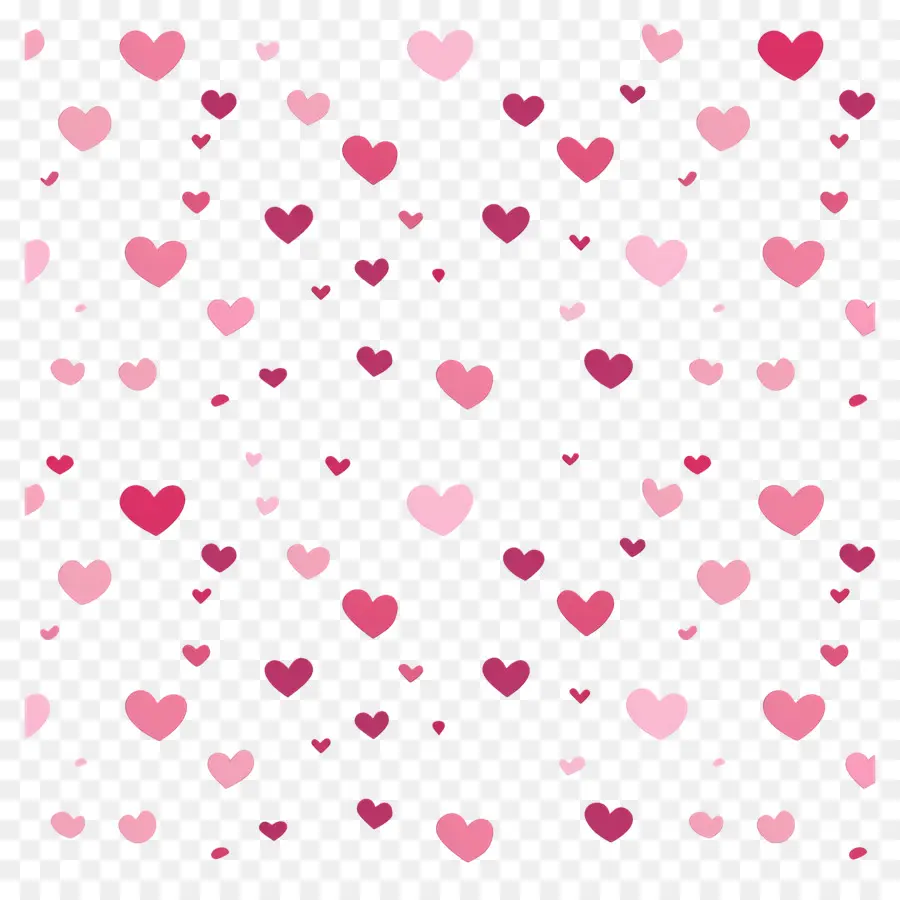 Fundo De Amor，Corações Rosa PNG