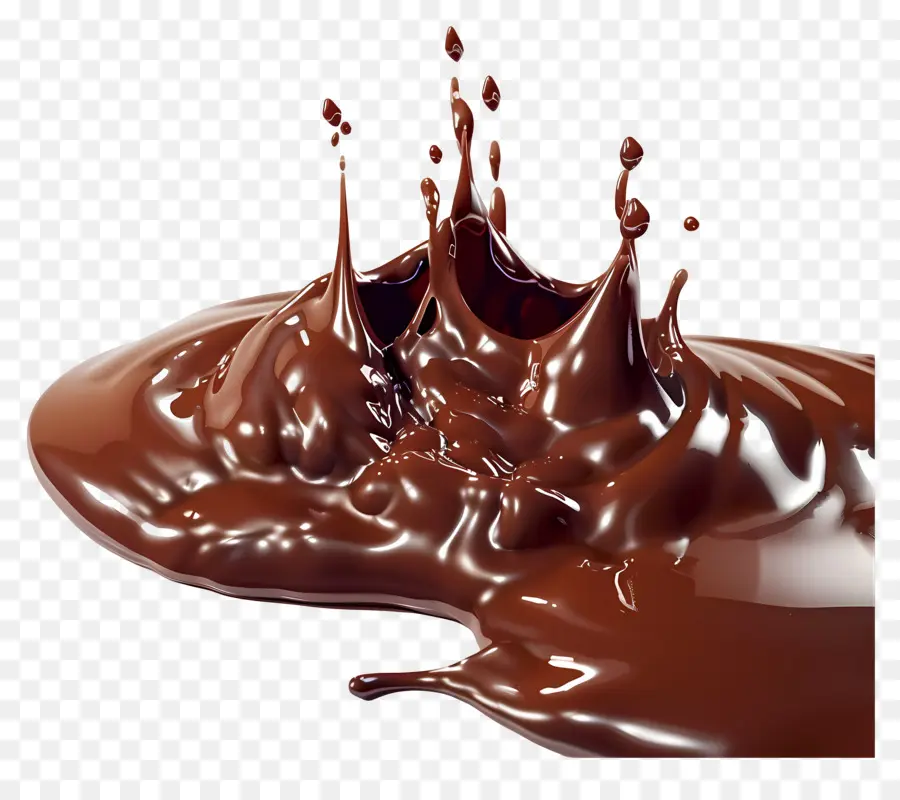 Chocolate Derretido，Respingo De Chocolate PNG