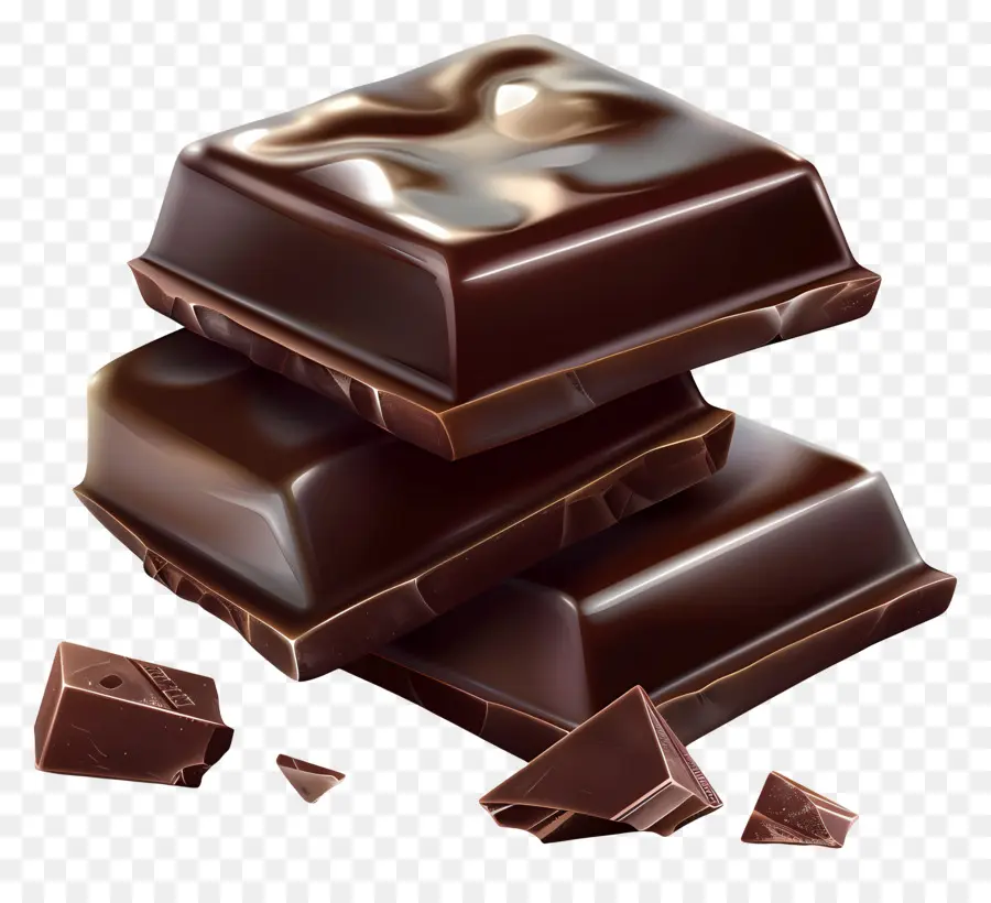 Chocolate Escuro，Barra De Chocolate PNG