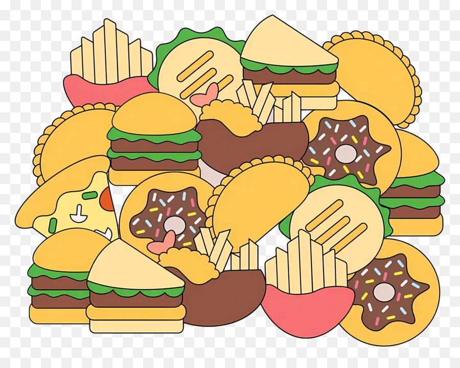 Junk Food，Comida Rápida PNG