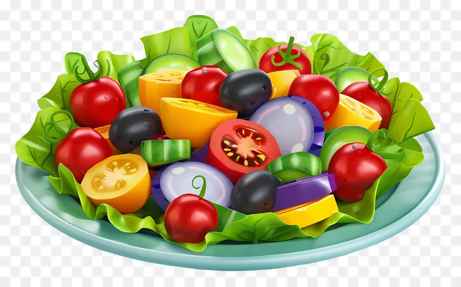 Salada De Legumes，Prato De Salada PNG