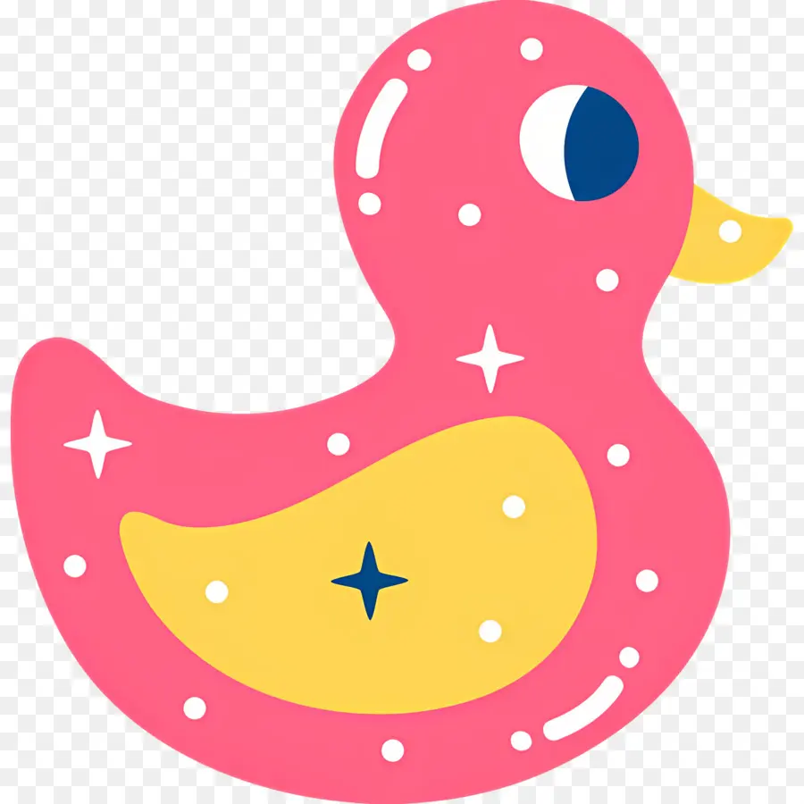 Pato De Desenho Animado，Pato De Borracha Rosa PNG