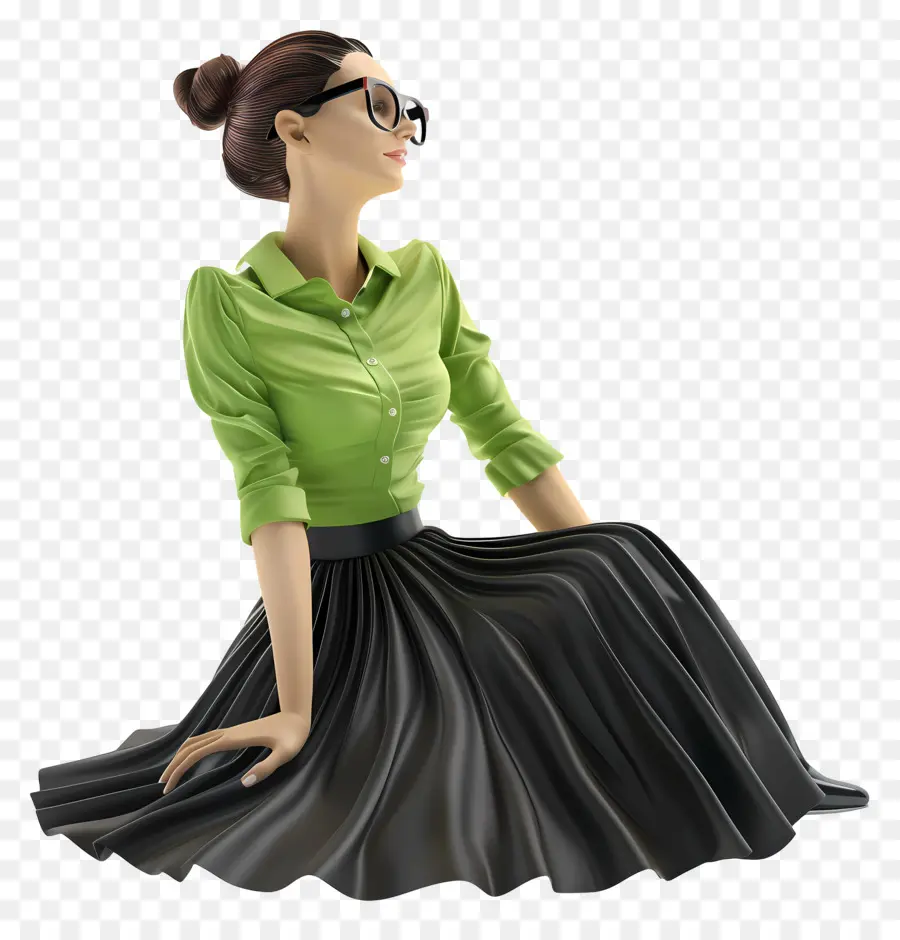 Mulher De Camisa，Mulher De Camisa Verde PNG