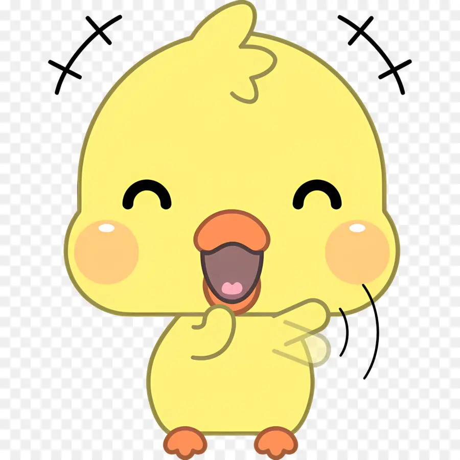 Pato De Desenho Animado，Pintinho Amarelo PNG