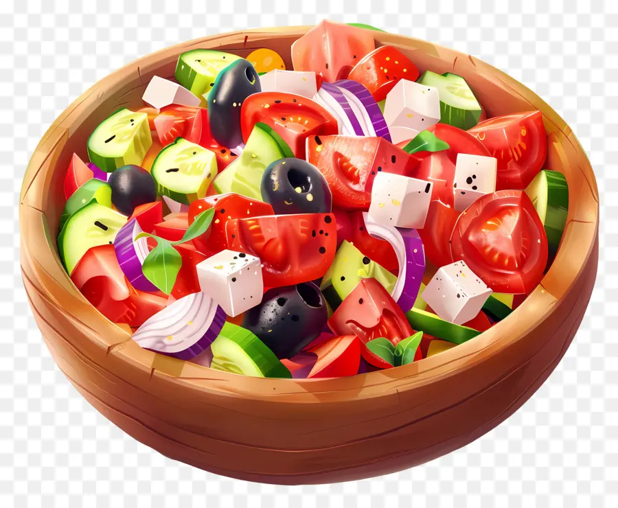 Salada Grega，Tigela De Salada PNG