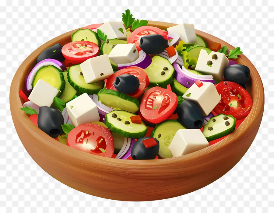 Salada Grega，Tigela De Salada PNG